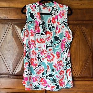 Summer Floral Tunic Top